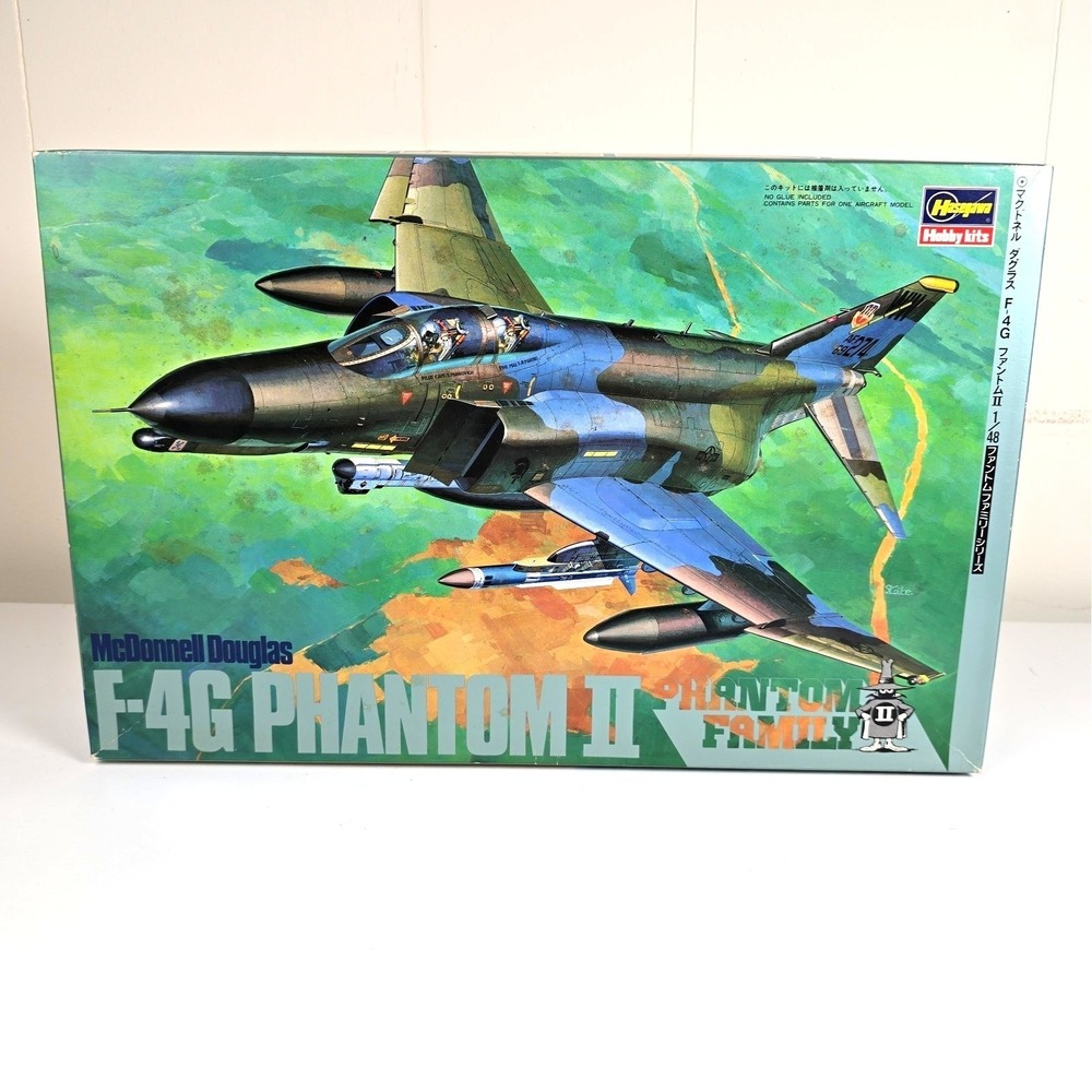 Hasegawa McDonnell Douglas 1/48 F-4G Phantom II Model Kit P4 **NO INSTRUCTIONS*